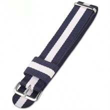 Correa de reloj universal de lona de nailon de 20 mm, elegante, casual, de negocios, con escala mixta, función de calendario, esfera circular, adecuada para uso diario, decoración, regalo de vacaciones para amigos o padres