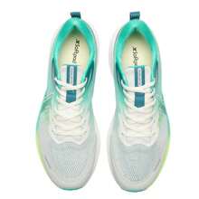 XTEP Seal 2.0 Running Shoes, Cushioning & Rebound, Men Casual Commute Jogging Shoes, 875119110038 - Sail White/Maca Green/Flying Spring Green - View 4
