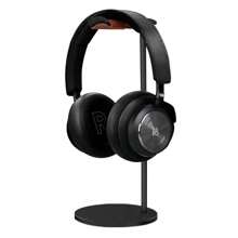 Curved Aluminum Headphone Stand Rack Sturdy Metal Gaming Headset Earphone Holder Hanger With Solid Base For Table Desk Display For Office, Dorm And Home Use