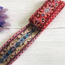 10Yard/2Yard 5cm Lace Ribbon With Tassels, Vintage Jacquard Ribbon, Apparel Sewing, Polyester Trim Woven Lace Trim For Clothes DIY, Clothing Sewing, Bag, Needlework, DIY Craft Accessories, Home Decor, Wedding Decor, Homecrafts Material, Sewing Lace, Sewing Supplies, Craft Supplies, Stitch Supplies, Mother's Day Gifts, Birthday Decorations