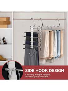 1pc Upgraded Collapsible Pants Hangers,Clothes Hanger With S-Type Stainless Steel,Multifunctional Closet Organizer, Closet Organizer For Pants Jeans Scarf Hanging For Mother's Day,Valentine's Daybedroom,Organizer,Organiser,Home Storage,White T Shirt Women,Black Pants Women,Ladies Winter Clothes,Dress,Winter Clothes For Ladies,Elegant Woman Dresses,White Shirt For Ladies,Long Sleeve,White Jumpsuit For Women,Spring Dresses For Women,Spring Outfits For Women,Spring,Spring Clothes,Minimalist,Summer Tops