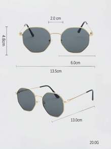 1 Pair/4 Pairs Kids Geometric PC+Metal Frame Fashionable Fashion Glasses For Street Style