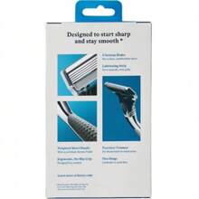 5-Blade Men's Razor - 1 Razor Handle + 2 Razor Blade Refills - Chrome Edition Handle - 1 - 查看 2