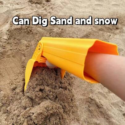 Yellow Arm Beach Sand Digging Toy, Arm Engineering Toy, Entertainment Toy, Great Gift For Halloween, Christmas, Birthday, Can Be Used For Digging Sand And Snow