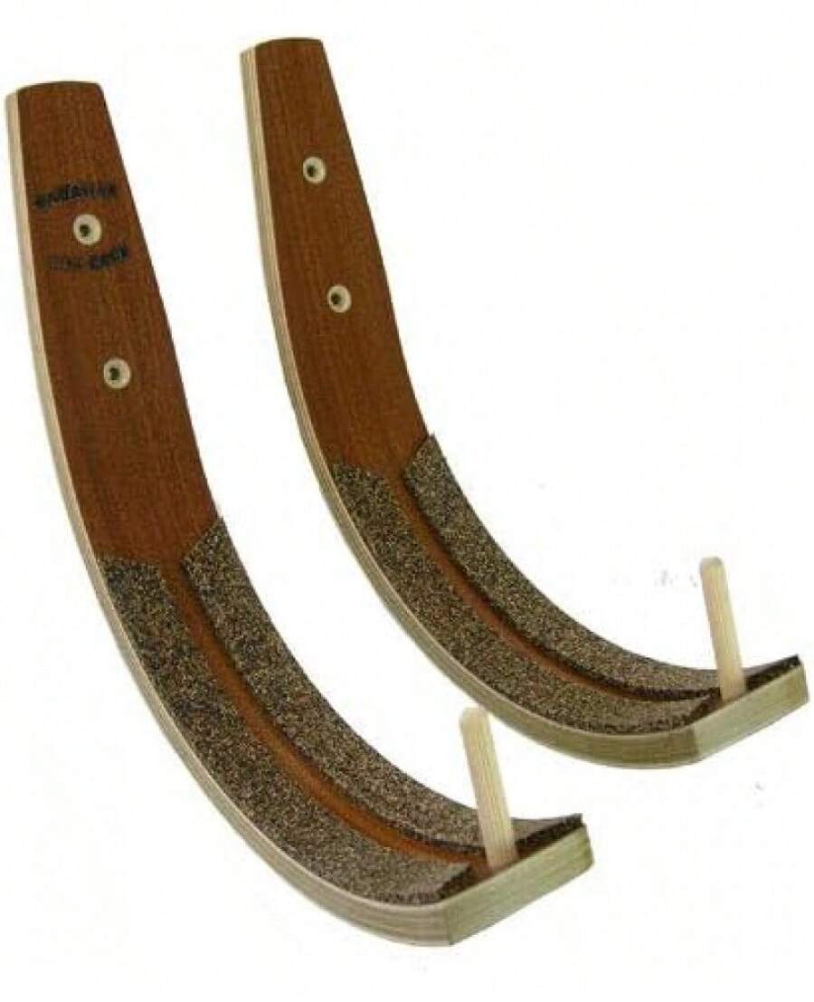 Surfboard Wall Rack - Coffee Brown - View 1