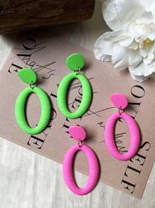 1 Pair Chic Geometric Ear Cuffs, European & American Fashion, Minimalist Design, Versatile For Spring, Summer, Autumn, Winter