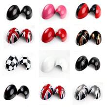 For Mini One Cooper S Hatchback Convertible R50 R52 R53 Car Rear View Mirror Covers Decoration Auto Accessories - Black - View 7
