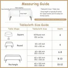 Table Cloth Rectangle, Rectangular Table Cloth, Wrinkle Resistant, Waterproof Tablecloth, Washable Farmhouse Tablecloths, Table Cloths With Tassels For Kitchen Dining - Beige - View 7