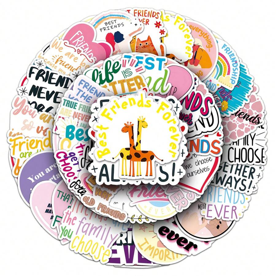 51Pcs Vinyl Best Friends Stickers Best Friends Waterproof For Phone ...