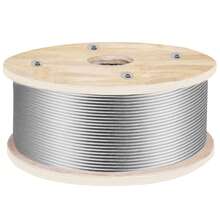 316 Or 304 Stainless Steel Cable, 100-500FT Stainless Steel Wire Rope Of 5/32" Or 1/4" Or 1/8" Or 3/16" Diameter And 1x19 Or 7x19 Or 7x19 Construction, 3300-4700 LBS Breaking Strength Steel Cable For Deck Rail String Lights Hanging Porch Fence DIY Baluster - 316 Steel Wire Rope Cable, 3/16", 1x19, 500 Ft - View 8