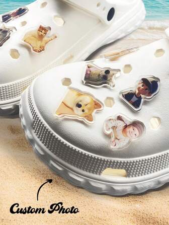 Customized Photo Shoe Accessories, Customized Shoe Clips, Customized Shoe Decorations, Personalized Pet Shoe Clips, Customized Hole Shoe Decorations, Customized Beach Shoe Decorations, Fashionable, Colorful, Cute, Simple, Kawaii Gifts Birthday Graduation, Multi-Functional, Anti-Mold, Ornamental, Reusable, Exquisite, Stylish, High-Quality, Adorable, Modern, Custom, Unique, Personalized, Ideal Gifts For Her, Her, Boyfriend, Girlfriend, Dad, Mom, Family, Friends, Son, Daughter, Kids, Warm Ambience,Fall Decor,Elegant Living,Artful Living