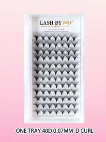 96 piezas de extensiones de pestañas pre-hechas 30D 40D de 0.07mm de grosor, rizo D de 8-15mm - D - Ver 11