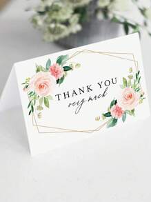 50pcs/20pcs/1pc-Green Leaf Watercolor Place Cards For Weddings Or Parties, Table Seating Cards, Scored, Easy To Fold - Multicolor - View 2