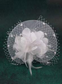 Fascinators Hat Kentucky Derby Tea Party Headwear For Women Girls Flower Mesh Ribbons Headband