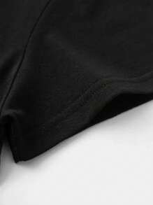 Dabbing Skeleton Water Polo Halloween Oversize Women T-Shirt Dance Meme For Women Swimmers (Large Sizes) - 黑色 - 查看 7