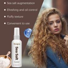 Spray de Champú Seco de Sal Marina Hoegoa, Spray de Champú Seco para Estilizar el Cabello Sin Lavado, Gel para el Cabello, Control de Aceite Refrescante, Agente de Spray Suave y Esponjoso - 1 - Ver 4