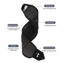 1 pezzo Polsiera regolabile, supporto per articolazioni con compressione, fascia da polso sportiva, confortevole e traspirante, accessori unisex taglia unica per palestra