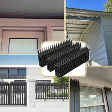 Bird Deterrent Spikes For Outdoor, Deterrent For Pigeons Birds And Squirrel Cat Raccoon Animals For Fences And Roofs To Keep Birds Away (Black) - Black - View 6