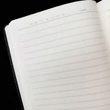 200 Pages Faux Leather Notebook With Bookmark, A5 Business Office Journal, Student Diary - Multicolor - View 4