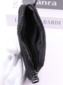 1 件户外多功能可折叠收纳袋，可容纳耳机、钥匙、卡片、硬币，休闲风格 - 黑色 - 查看 5