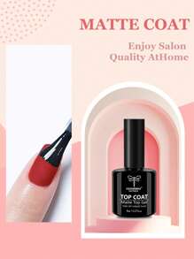 Matte Finish Nail Polish, Matte Effect Nail Lacquer, Suitable For Home Manicure And Salon DIY - Clear - View 2