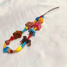 Móc khóa hình chú chó sao, Dây đeo điện thoại di động mới, Dây đeo máy ảnh ngắn, Phụ kiện mặt dây chuyền sáng tạo, Dây chuyền đa năng cho phụ nữ Quà tặng cho mẹ, gia đình, bạn bè, sinh nhật, mặt dây điện thoại ngày lễ, Dây đeo điện thoại - Nhiều màu - Xem 3