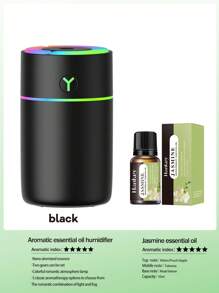 1套，230ml，自动定时喷雾带氛围灯，ABS材质空气加湿器（插入式），室内香薰扩散器，汽车空气清新剂，车载空气清新剂，卧室空气净化器 - 小型香薰加濕器 - 查看 19