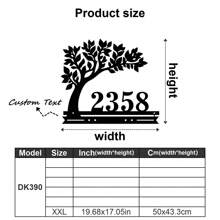 1 件定制生命树和鸟设计金属门牌 - 个性化地址标志、门牌号、户外地址标志、街道名称、姓氏、墙壁艺术 - 搬家礼物 - 装饰品、家居装饰、墙壁装饰、房间装饰、客厅装饰、卧室装饰、浴室装饰、厨房装饰、女朋友、爸爸、妈妈、家人、朋友、儿子、女儿、学校学生、餐厅、浴室、客厅、卧室、办公室、茶室、学校、家庭、家庭卧室翻新生日毕业、家庭翻新、温馨氛围、家居生活、定制标志和牌匾