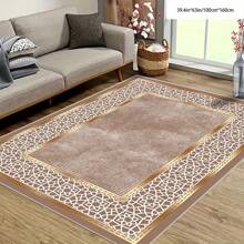 [Respaldo acolchado de terciopelo de cristal, grosor de 5 mm] 1 Alfombra con patrón geométrico floral - Impermeable, antideslizante, absorbente, lavable, suave y cómoda. Adecuada para cocina, sala de estar, dormitorio, pasillo, baño, lavandería - Fácil de limpiar, alfombra, decoración del hogar, decoración del baño del hogar, alfombra de exterior, felpudo, decoración de otoño, accesorios de baño, regreso a la escuela
