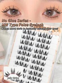 60-100簇，10-12毫米长，0.07毫米粗度，C卷，全新升级动物系列 - 无胶，无需假睫毛，自然妈妈般的质感，空气仙女睫毛，新手入门的逼真睫毛！睫毛簇，睫毛簇，单根睫毛，睫毛，假睫毛 - C - 查看 17