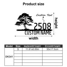 1 件定制生命树和鸟设计金属门牌 - 个性化地址标志、门牌号、户外地址标志、街道名称、姓氏、墙壁艺术 - 搬家礼物 - 装饰品、家居装饰、墙壁装饰、房间装饰、客厅装饰、卧室装饰、浴室装饰、厨房装饰、女朋友、爸爸、妈妈、家人、朋友、儿子、女儿、学校学生、餐厅、浴室、客厅、卧室、办公室、茶室、学校、家庭、家庭卧室翻新生日毕业、家庭翻新、温馨氛围、家居生活、定制标志和牌匾