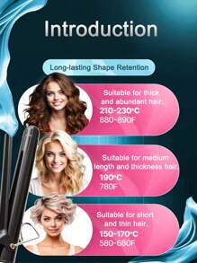 SOKANY15013 Rizador de pelo, rizador de pelo con temperatura ajustable para salón de belleza