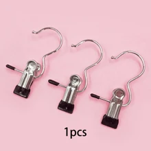 10 pièces de pinces à linge en acier inoxydable de haute qualité, cintre en métal réglable avec pinces, pince à linge portative avec crochet, décorations pour costumes, décorations de festival, cintres pour pantalons et jupes avec pinces de préhension