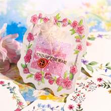 20pcs/Pack Embossed Floral Border Decorative Paper, Suitable For Scrapbooking, DIY Card Making, Paper Crafts, Journals, Notebooks, Back To School Essentials - 1 Package - View 6