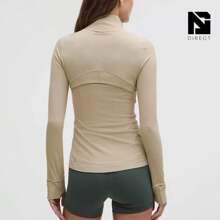Lululemon Define Jacket Nulu Women's Lightweight, Full Zip Running Track Jacket-For Yoga Gym Running-Sweat-Wicking-Yoga-All Seasons Sport-Spring/Summer-Autumn/Winter-Mother's Day Gifts-Father's Day Gift - Sheer Oak - 查看 3