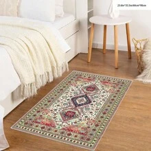 1 件水晶天鹅绒斑点地毯、门垫 - 防水、防滑、易于清洁、可机洗、柔软舒适的地毯，适用于入口、厨房、客厅、卧室、走廊、浴室、洗衣房 - 家居装饰