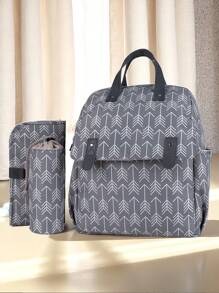 3 قطع/ مجموعة حقيبة ام مع بطانية ملابس الأطفال، حقيبة ظهر حمل كبيرة السعة، حقيبة حمل متعددة الوظائف للأم والطفل للسفر