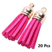 20/50 piezas Colgantes con borlas dorados y plateados, broches, accesorios para pendientes, llaveros, colgantes, borlas para manualidades y joyería DIY