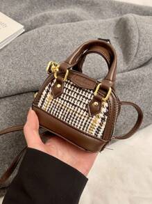 New Mini Handbag Shell Shape. Cute & Fashionable Compact Crossbody Bag. Versatile Evening Clutch. Accessory Pouch Case, Coin Purse, Small Mini Bag - A - View 13