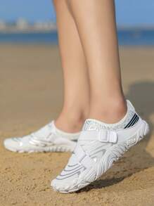 Summer Beach Shoes Unisex Waterproof Non-Slip Swim Shoes Quick Dry River Trekking Snorkeling Indoor Sports Fitness Shoes - White - View 4