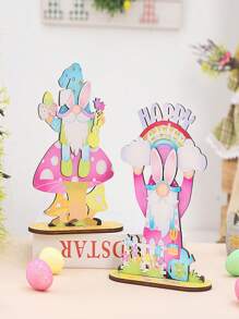 Decoraciones de Pascua Hágalo usted mismo Gnomo sin cara creativo Hombre viejo Decoración para el hogar Regalos para fiestas, Adecuado para fiestas de Pascua, fiestas festivas