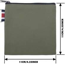 Customized Coin Purse, 11CM/4.33INCH Canvas Coin Wallet, Small Zipper Pouch, Canvas Bag, Holiday Gift For Family, Friends, Couple,Boho Vibes - Multicolor - View 5