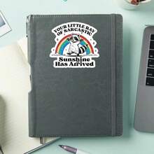 1PC Funny Sarcastic Raccoon Meme Sticker - Your Little Ray Of Sarcastic Sunshine Has Arrived Sticker - Vintage Retro Sassy Humor Decal For Laptop, Water Bottle & Journal (Waterproof Vinyl, 3 Inches)