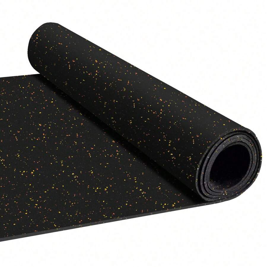 4'x6' Gym Rubber Flooring Heavy Duty 1/4" Thick For Home Gym Exercise Floor Mats - 1 - View 1