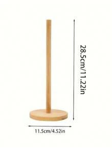 1 Piece Kitchen Tissue Rack, Multi-Purpose Wooden Rack (Suitable For Cling Film, Disposable Cloths, Tissues, Hair Rings), Closet Storage Rack, Dining Table Organizer, Tissue Dispenser, Bathroom Shelf, Home Decoration, Bathroom Accessories,Mother's Day,Gift For My Mother