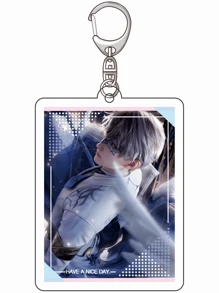 1pc Game Love And Deepspace Anime Love And Deep Sky Series Acrylic Keychain Cute Cartoon Keyring Bag, Suitcase Accessory Phone Pendant Car Ornament. - Multicolor - View 7