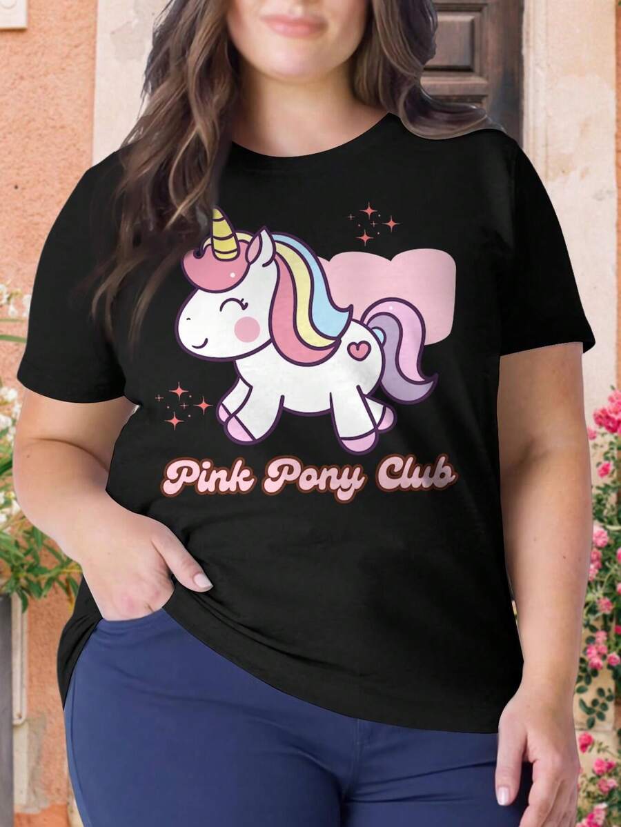 Chappell Roan Pink Pony Club Oversize Women T-Shirt Lesbian LGBTQ+ Midwest Princess Women's Big Size - Black - View 1