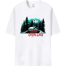 Camp Crystal Lake Graphic Tee Cotton T-Shirt
