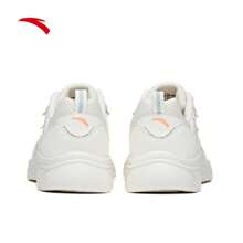 Anta Women's Comfortable Leather Surface Sports Shoes, Waterproof, Shock Absorbing, Soft Sole, Lightweight Running Shoes, Spring Season