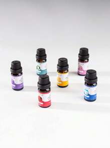 6-Scent Combination Set Of Essential Oil For Aromatherapy Diffusers, Humidifiers, Aroma Burners, Aroma Lamps, Diffusing Stones, Suitable For Use In Aroma Diffusers, Humidifiers, Aroma Burners, Aroma Lamps, Diffusing Stones, Can Be Used During Ramadan And Valentine's Day As Gifts. Birthday Graduation